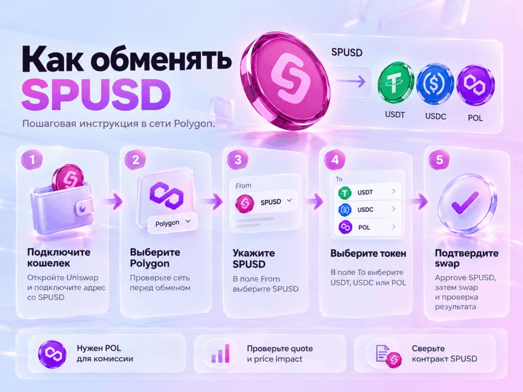 Краткая инструкция: как обменять SPUSD